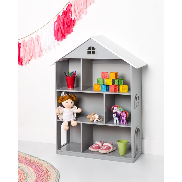 wildkin dollhouse bookcase